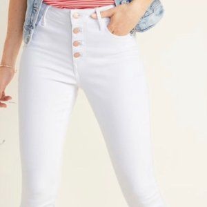 NWOT White Old Navy Rockstar Skinny Jeans